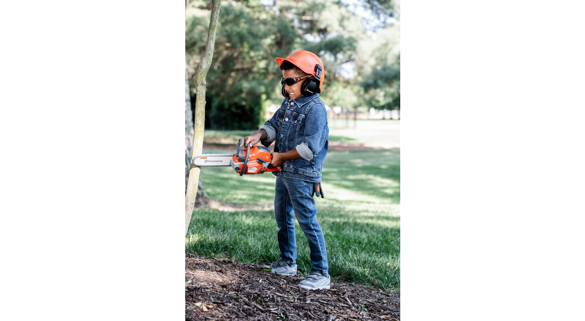 Leksak Motorsåg 550XP® med skyddsutrustning 