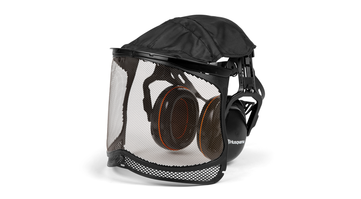 Hörselskydd med nätvisir 